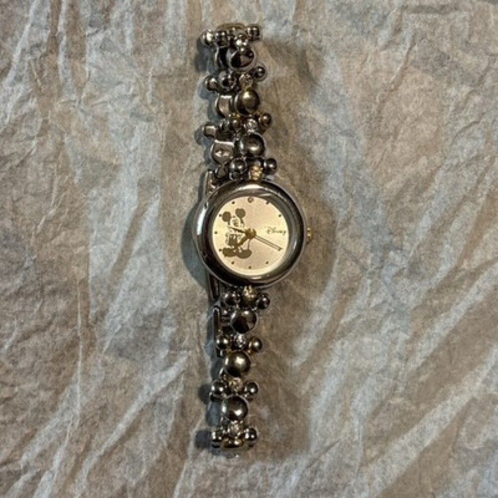Disney Official Mickey Mouse Character Face Bracelet Wristwatch - Needs Battery